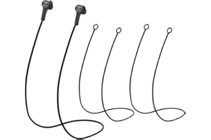 DSLSQD 2 sztuki zatyczek do uszu, odpornych na ciągnięcie, elastyczne, silikonowe sznurki z zdejmowanymi końcówkami, zapewniają bezpieczeństwo