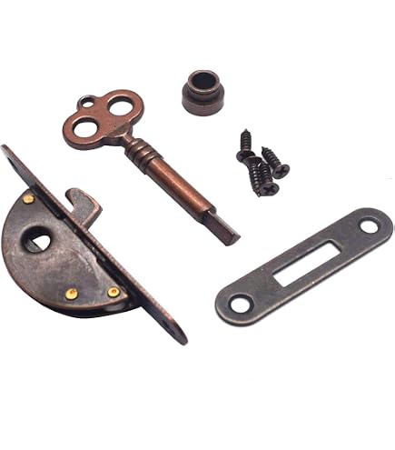 Cadenas Vintage Style Rétro Chinois - Alliage De Zinc, Livré Avec Clé, Pour Boîte à Bijoux, Tiroir, Coffret (1 Pièce)