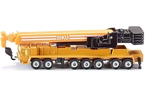 siku 1623, Grúa Mega Lifter, Metal/Plástico, Amarillo, Brazo de grúa telescópico, Balancines extensibles
