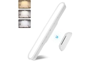 GeyouLux Lampe LED Sans Fil 3 modes de couleur,Lampe Murale Magnetique angle réglable,Lampe USB Rechargeable batterie 1800 mAh,Luminosité Réglable 4.5W,pour Chambre,salon, Salle de Bain,Placard