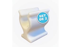 3D-DRUCK CAMPER Lot de 2 supports pour manivelle de store Thule et Fiamma - Diamètre : 20 mm - Flexible et indestructible - Montage facile avec vis ou ruban adhésif - Fabriqué en Allemagne - Blanc