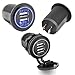 Produktbild Watermark 4,2A USB Einbau Steckdose Ladegerät 12V 24V Adapter KFZ LKW Boot LED blau 2 x 2,1A