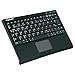 Produktbild KeySonic ACK-340U+ (DE) Kabelgebundene Tastatur im Super-Mini-Layout mit Touchpad, 2 Maustasten, integriertes Nummernfeld (schwarz)
