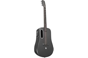 LAVA ME 3 Elektro-Akustik Gitarre mit Weltraum-Gigbag, Carbonfaser Smart-Gitarre 38 Zoll Grau