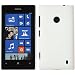 Produktbild PhoneNatic Case für Nokia Lumia 525 Hülle weiß gummiert Hard-case + 2 Schutzfolien