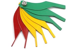 Hotaden 1pc Thickness Gauge Calipers Feeler Gauge Measuring Instrument Tool Car Brake Pad Metal Detectors Auto Parts System Random Color