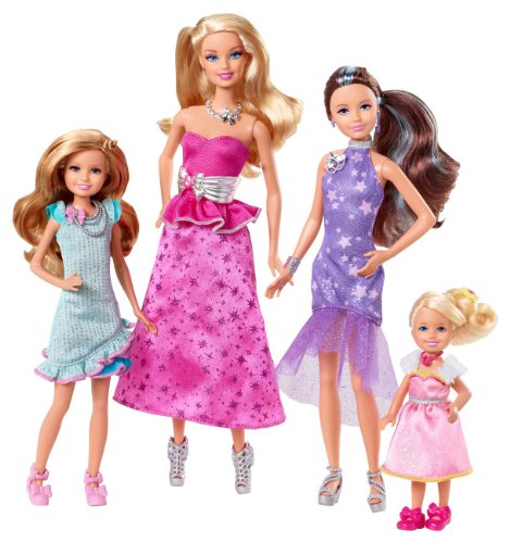 Barbie and Her Sisters in a Pony Tale Collectorst Set - 4 Doll Toy Playset