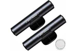 ‎WAABOSE Set of 2 Car Emergency Hammer with 2 Glass Exercise Pieces, 2-in-1 Safety Hammer with Belt Cutter and Glass Breaker, Car Emergency Kit, Car Window Smasher, Emergency Cartool (Black)