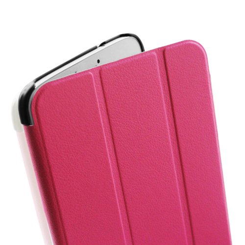 Fintie Samsung Galaxy Tab 4 8.0 Hülle Case – Ultra schlank superleicht Ständer Smart Shell Cover Schutzhülle Etui Tasche mit Auto Schlaf / Wach Funktion, Magenta - 6