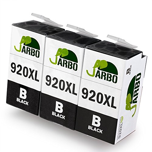 JARBO 3 Schwarz Kompatibel 920XL Tintenpatronen Hohe Kapazität Kompatibel für Officejet 6000 6500 7000 7500 E709 Drucker