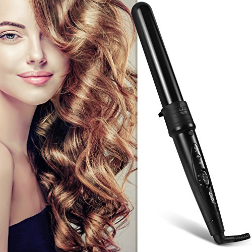 BESTOPE Lockenstab Set 5 in 1 Multifunktions Austauschbare Lockenwickler Kit 5 Austauschbare Curling Eisenstab Unterschiedlichen Größen Lockenstäbe mit Hitzebeständige Handschuhe - 2