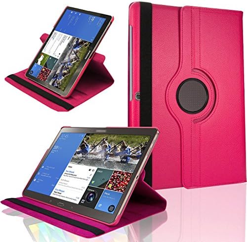 360 Degree Rotating PU Leather Multi Angle Smart Stand Case Cover with Sleep Wake Fuction For Samsung Galaxy Tab Pro / Note Pro 12.2 (T900, T905, P900, P901, P905) - Pink