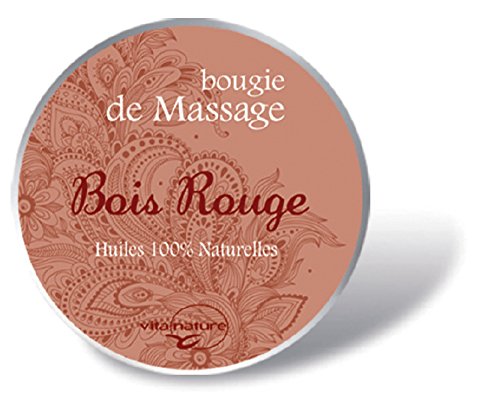 Preisvergleich Produktbild 'Massagekerze "Holz rot – 160 g