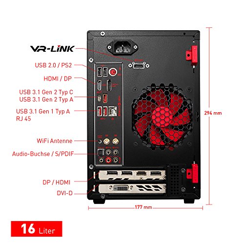 MSI Nightblade 3 VR7RD-002DE Gaming-PC (Intel Core i7-7700, Nvidia GeForce GTX1070 8GB, 2 x 8GB DDR4, 128GB SSD, Windows 10 Home) schwarz - 3
