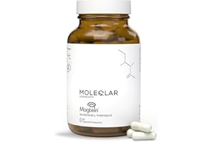 ‎MOLEQLAR MoleQlar Magnesium L-Threonat Kapseln 90 Stück - Markenrohstoff Magtein mit offizieller EFSA-Zulassung - 150 mg elementares Magnesium pro Portion - Laborgeprüft in Deutschland