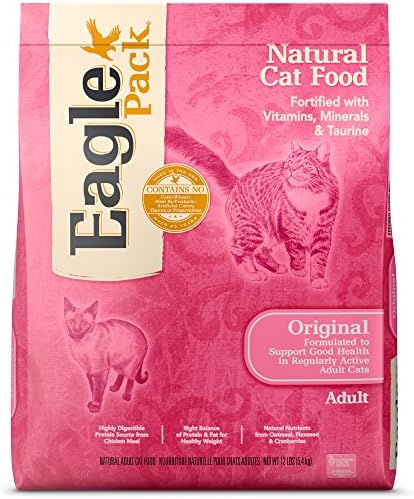 Eagle Pack Natural Dry Cat Food, Chicken &amp; Oatmeal, 12-Pound Bag