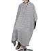 TRIXES Full Length Black White Monochrome Hairdressers Gown Adjustable Size Water Resistant Protective Cape