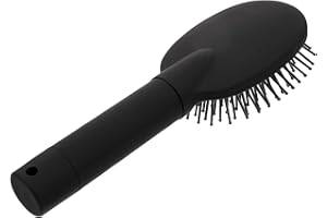 HOUSOUTIL Safe Hair Brush Comb Safe Hair Brush to Hide Money Cash Mini Key Pills Small Jewelry Safe Hidden Stash Secret Container Box Home Security for Keychain Car Key (Black)