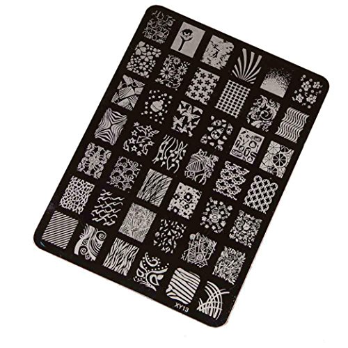 Koly® DIY Nail Stamping Printing Plate Manicure Nail Art Decor Image Stamps Plate
