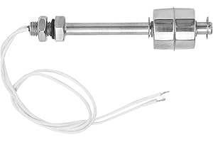 AILAO Interruptor de flotador, interruptor de flotador con sensor de nivel de agua líquida de acero inoxidable de 0~220 V para lata de piscina de 100 mm