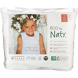 Naty by Nature Babycare - Culottes d'Apprentissage Écologiques Jetables - Taille 5 Junior - Poids: 12-18 Kg - 20 Couches