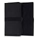 Produktbild kwmobile Wallet Case Filz Hülle für Smartphones mit Gummiband - Cover Flip Filztasche mit Kartenfach in Schwarz - z.B. geeignet für Samsung, Apple, Wiko