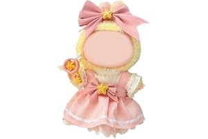 HAMKU Mignon Mini Poupée en Peluche Vêtements Tenue Seulement Vêtements Accessoires pour 17cm Labubu Poupées Pull À Capuche Vêtements DIY Enfants Cadeaux：Apparence de la Fille Magique