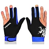 BOODUN Billard Handschuhe 3 Finger Snooker Cue Shooters...