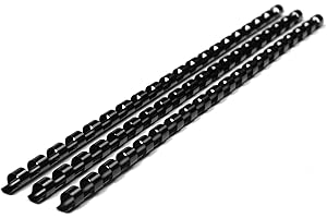 ‎RAYSON RAYSON Plastikbindekämme, 20 Blatt, 21 Ringe, 6 mm, A4, Schwarz, Packung mit 100 Stück