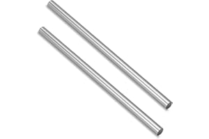 HOCPKOT Eje lineal de 12 mm, 2 unidades de 12 mm x 300 mm, guía lineal horizontal, eje de precisión, rodamiento lineal, barra redonda