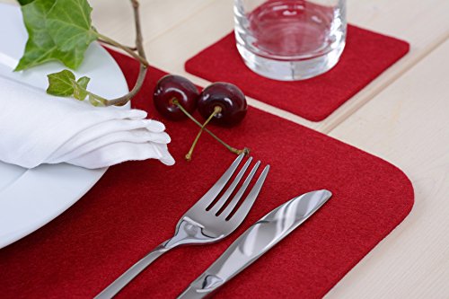 GRÄWE Platzmatten-Set 4 Stück rot - 3