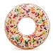 Produktbild Lustiger Donut bunt Badering Schwimmring Schwimm Ring Schwimmreifen Reifen Swim Ring Schwimmreifen aufgeblasen ca. 114 cm, PVC Folie ca. 0,25 mm super Schwimmspass Kinder Spass