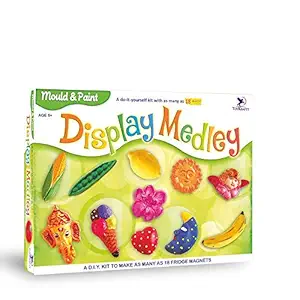 Toykraft: Mould & Paint Kit -Display Medley | Display Medley Mould and Paint for Kids Craft Kit for Kids | Learning Activity Games | DIY Toys | DIY Craft Kit | Kids Activity for 7 Years & Above