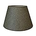 Produktbild CVHOMEDECO. Graue Leinwand-Lampenschirm für Vintage rustikale primitive dekorative Tischlampe, 30,5 cm