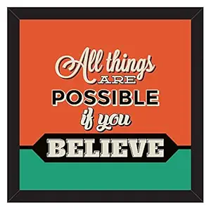 Paper Plane Design Motivational/Funny Quote Photo Frame for Wall, Office, Study Room Decoration Poster Framed Without Glass, Size - 10 x 10 Inch