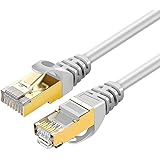 Amazon Brand - Eono Cat 7 Ethernet Cable, 10 Gbit/s 600 MHz Network Cable Patch Cable S/FTP with Gold-Plated RJ45 for Router,