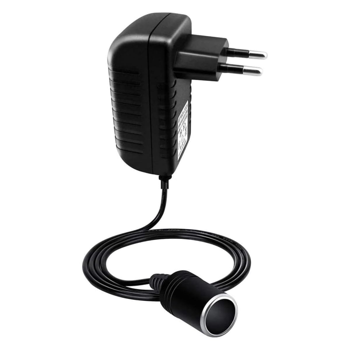 Adapter voor sigarettenaansteker, netstekker, 36 W, adapter 230 V naar 12 V, 3 A, stroomvoorziening voor sigarettenaansteker, stroomadapter converter voor luchtcompressor, 12 V