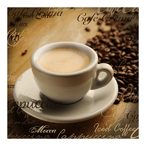 Vliestapete Küchentapeten No.CG76 Coffee Scents – Fototapete Quadrat Vlies Tapete Wandtapete Wandbild Foto, Größe HxB:192cm x 192cm - 2