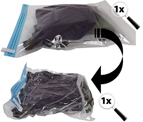 „Stupidly Useful“ Hochwertige Vakuum-Aufbewahrungsbeutel – 5er-Pack – Höchste Qualität Platin 110 Mikron-Sortiment (M 70 cm x 50 cm, 10-er Pack) - 3