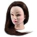 Neverland Professional 22" 80% Real Human Hair Hairdressing Equipment Styling Head Doll Mannequin Training Head Tools Braiding Cutting Student Practice Model with Clamp by Neverland