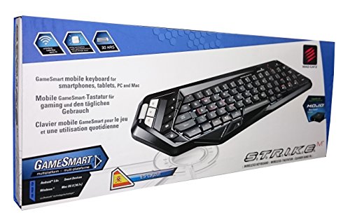 Mad Catz S.T.R.I.K.E. M - Teclado gaming inalámbrico, color negro
