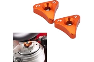 USTPO Motorrad-Gabelknauf-Einsteller für WP 48 mm Gabel SX SX-F EXC XC-W 125-530cc SUPERMOTO SMC ENDURO 690 2008 2009 2010 - Orange