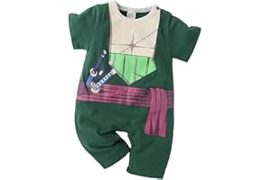 NCTCITY Grenouillères Nouveau-né Bébé Garçon Fille Été Barboteuse Manche Courte Combinaison Col Rond Enfant Mignon Impression Babysuits Avec Bouton-Pression Manteau Tenues