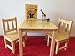 Produktbild naturholz-shop Kindersitzgruppe Kindertischgruppe Holz Kiefer Massiv 1Tisch, 2 Stühlen Natur