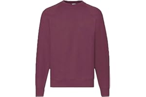 Fruit of the Loom Herren Raglan Sweatshirt, Blickdicht