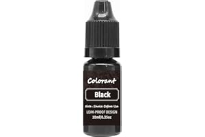 bephible Colorante per candele da 10 ml, essenza di colore, per candele, cera di soia, paraffina, colorante per la casa, nero