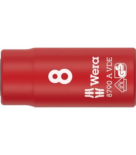 Llave De Vaso Aislada Wera Zyklop 1/4 - 7x41 Mm, Seguridad VDE Para Trabajos Eléctricos