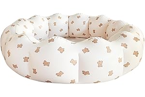 AirSwim Inflatable Paddling Pool, Portable Small Paddling Baby Swimming Pool for Toddlers Ages 0-3 Years Girls and Boys, Indoor& Outdoor, Garden and Backyard Summer Water Party, 90x25 cm (Bear)