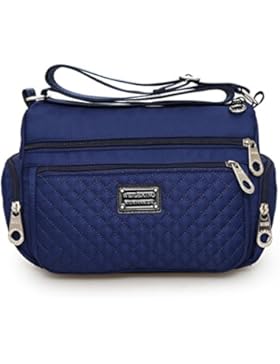Veriya Wasserdicht Nylon Damen Casual Umhängetasche Messengertasche Schultertasche Henkeltasche Damenhandtasche