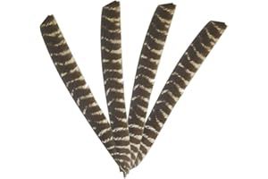 ZSHJGJR 30pcs Plume de Flèche Empennage de Flèche Toute la Longueur Plumes de flèche Enroulement Spiral Fletches de Naturelles pour Les Flèches de Bricolage